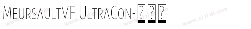 MeursaultVF UltraCon字体转换
